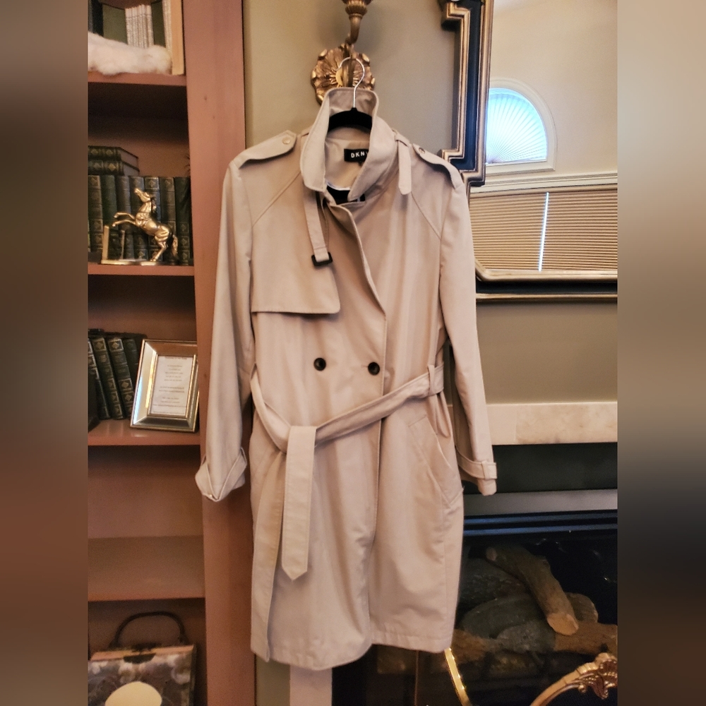 Dkny bone trench coat